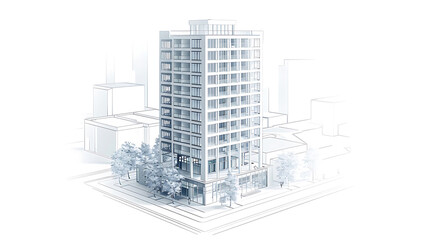 Obraz premium building blueprint