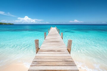 Obraz premium Urlaub auf einer einsamen Insel in den Tropen