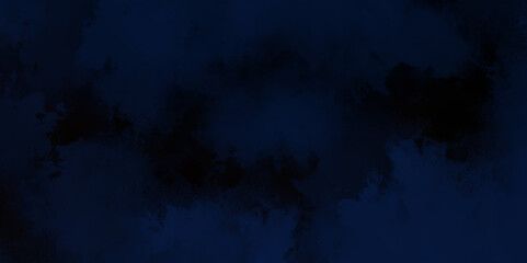 Dark abstract background with blue grunge effect background. blue velvet grunge texture fantasy smooth watercolor painted art design. Dark elegant Royal blue shades aquarelle paint	
