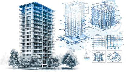 Fototapeta premium building blueprint
