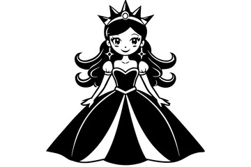 Fototapeta premium Princess vector art and illustration