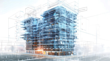 Obraz premium building blueprint