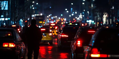 Blackout major city failed power station traffic chaos businesses shutdown. AI generated