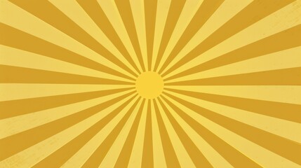 Abstract Sunburst Pattern Yellow Background Design for Creative Projects