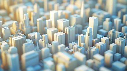 Obraz premium 3d city