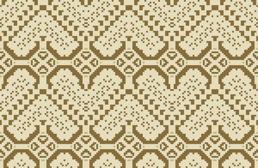 Geometry Ikat Blouse Patternfolk Embroidery, Aztec Geometric Ornament Print. Design for Carpet, Wallpaper, Clothing, Wrapping, Fabric