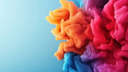 Fototapeta premium Colorful Abstract Swirl with Bright Hues