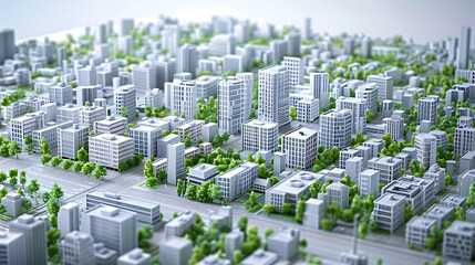 Obraz premium 3d city