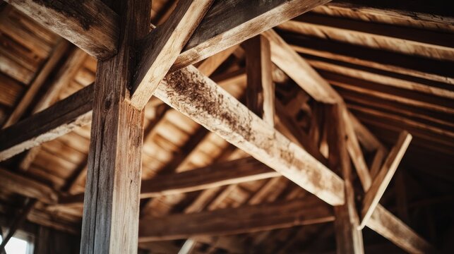 Rustic Wooden Beams - Powered by Adobe
