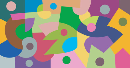 colorful abstract art for wall decoration
