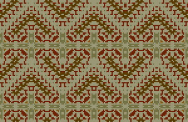 Palestinian Traditional Blouse Patternfolk Embroidery, Aztec Geometric Ornament Print. Design for Carpet, Wallpaper, Clothing, Wrapping, Fabric