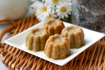 Mini steamed banana cake or locally known in Malaysia  as Apam Pisang Mini