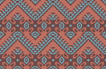 Classic Filipino Ethnic Patternfolk Embroidery, Aztec Geometric Ornament Print. Design for Carpet, Wallpaper, Clothing, Wrapping, Fabric