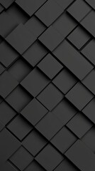 Fototapeta premium A textured black background with overlapping diamond-shaped patterns.