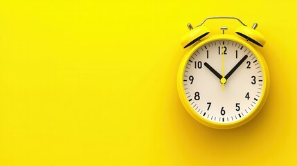 A bold limited time offer banner highlighting urgency with a ticking clock on a yellow background