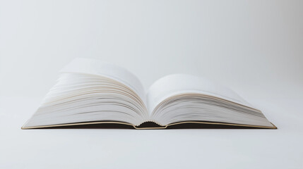 close up of a book with white background