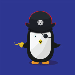 penguin vector illustration, great for logos or stickers.