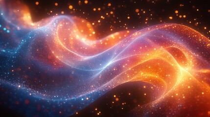 Fototapeta premium Abstract Glowing Waves