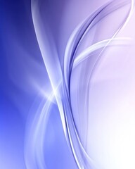 Fototapeta premium Abstract design featuring smooth flowing lines in blue and purple hues.