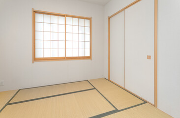 平均的な和室、日本の住宅