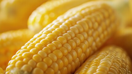 Close-up of Fresh Corn on the Cob