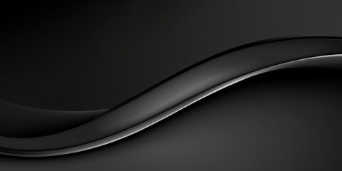 Obraz premium A smooth, flowing abstract design featuring dark tones and subtle highlights.