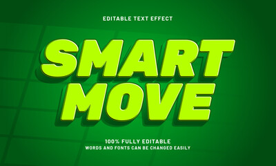 smart move editable text effects with a smart and simple theme