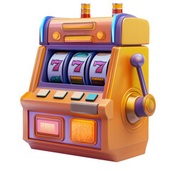 Slot machine isolated