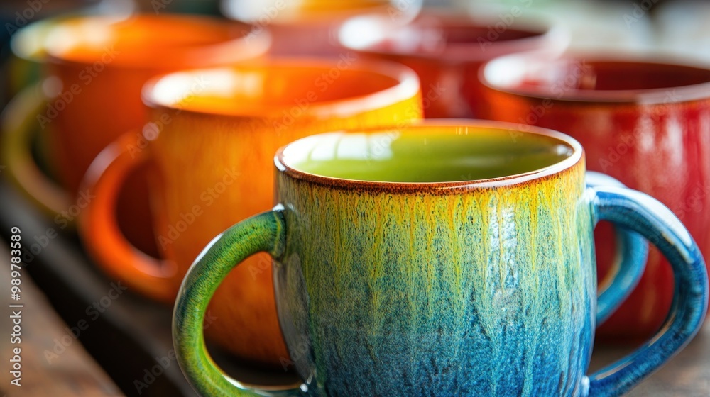 Poster Colorful Ceramic Mugs