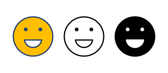 smile icon vector. smile emoticon icon. feedback