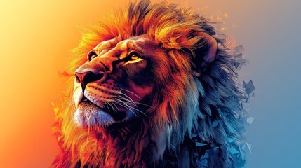 Majestic Lion Portrait