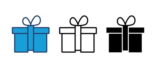 Gift icon vector. gift vector icon. birthday gift