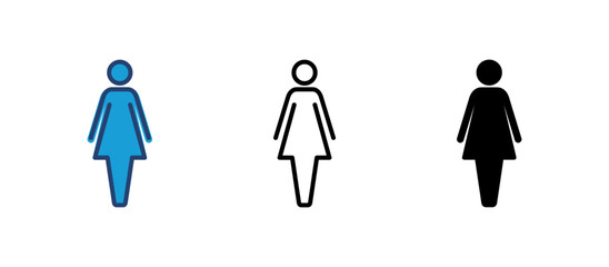 Female icon vector. woman icon vector