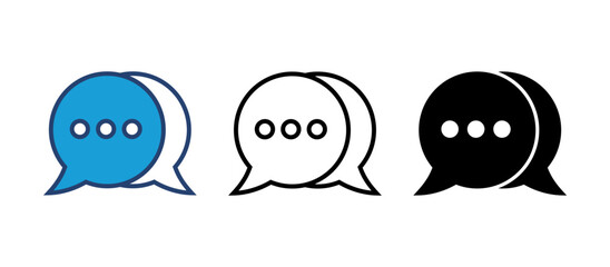 Chat icon vector. speech bubble icon. comment icon vector. message. contact us