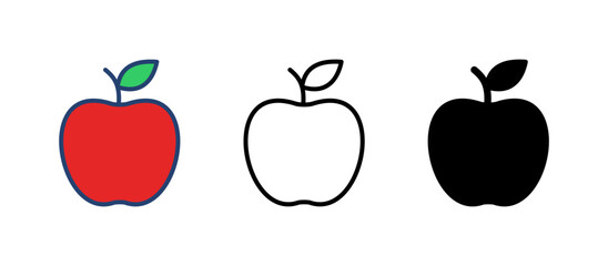 Apple icon vector. Apple vector icon. apple symbols for your web design.