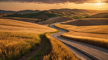 A Beautiful highway road