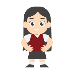 Cute Kindergarten Girl