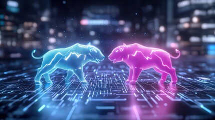 Bull and Bear Market Dynamics Illustration