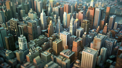 Obraz premium 3d city