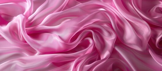 Obraz premium Silk Fabric Crepe De Chine Pink