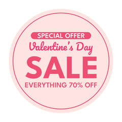 Special Offer Valentine’s Day Sale Everything 70% Off