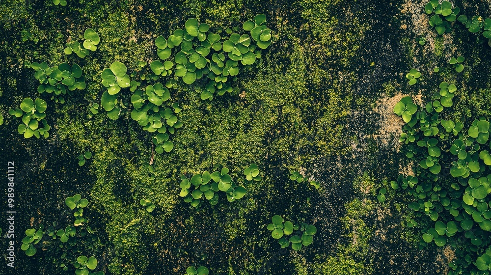 Wall mural green texture 