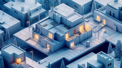Fototapeta premium 3d building design