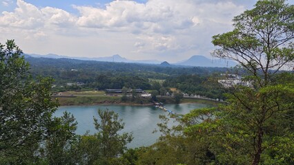 lake and mountains - Tasik Biru lake