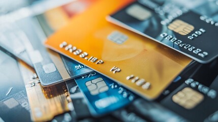 Global Online Marketplace: Diverse Payment Options with International Credit Cards and Digital Wallets Close-Up