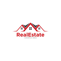 Real Estate Creative Concept Logo Design Template