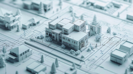 3d render house exterior