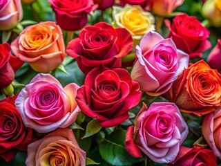 Obraz premium Beautiful Valentine’s Day Rose Images for Romantic Celebrations and Love-Themed Decorations