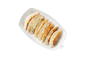 Korean fried dumpling png photo with transparent background 
투명 배경의 한국식 군만두 png 사진