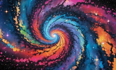 Artificial Intelligence. Image of the Galaxy. 